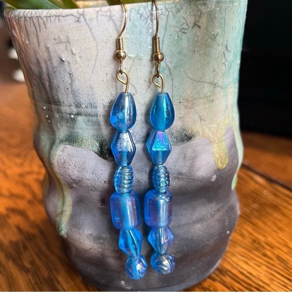 Vintage elegant blue